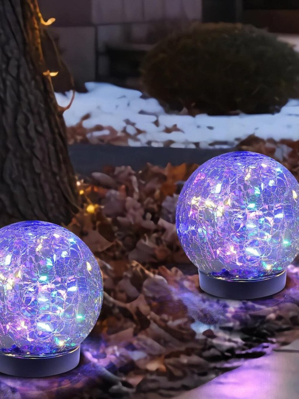 Solar Globe Lights Outdoor Waterproof-Solar Balls-Solar Garden Lights Orbs